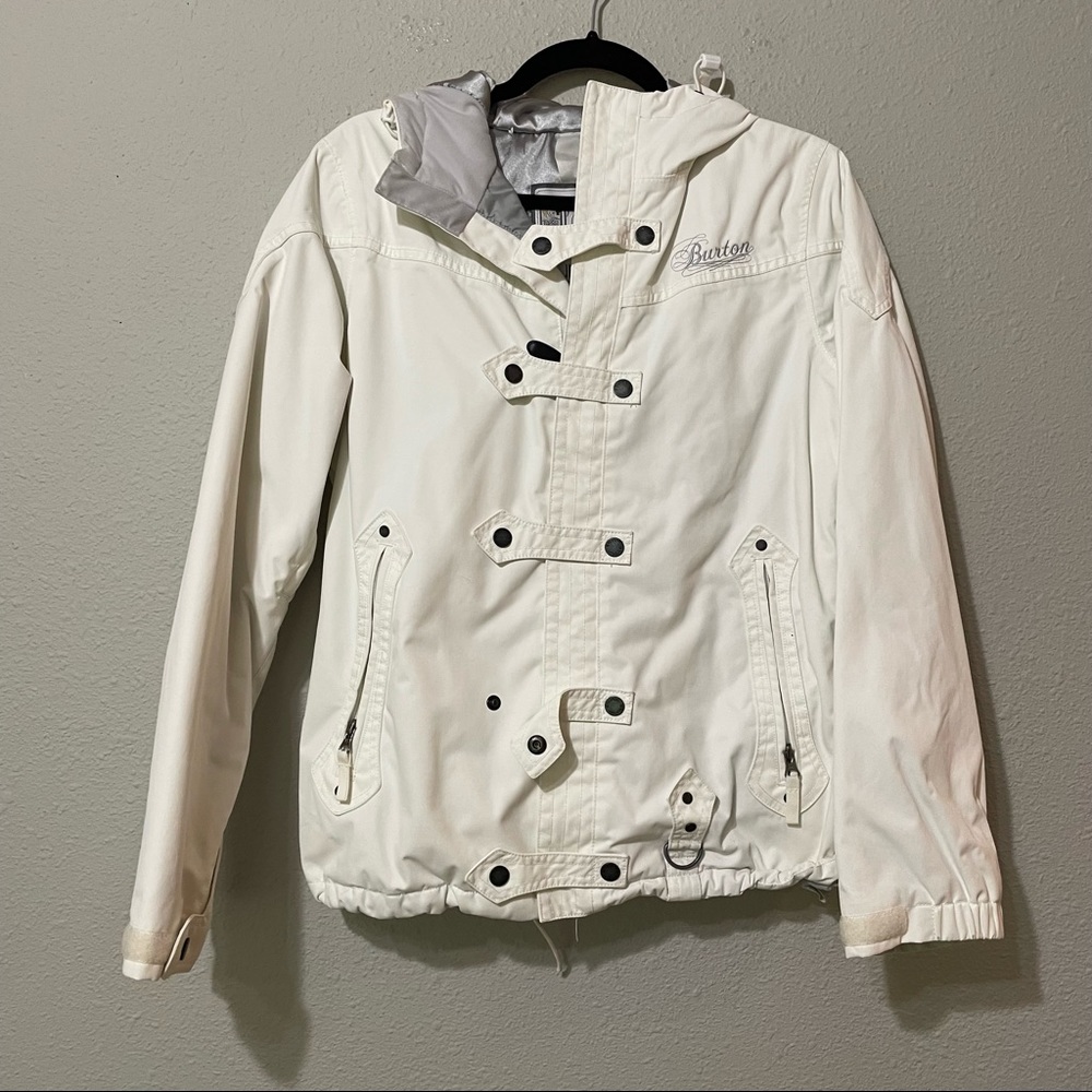 Burton White Winter Snowboarding Coat M